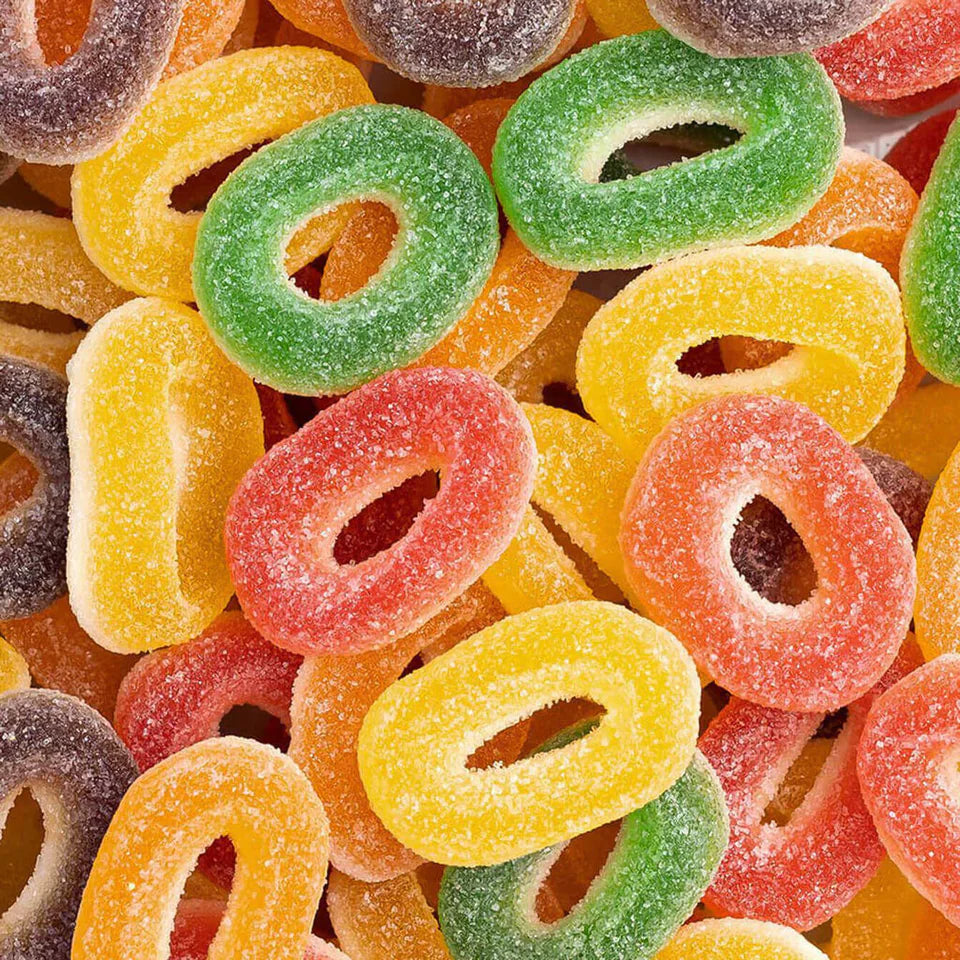 Mix Anneaux fruits sucrés / 100g