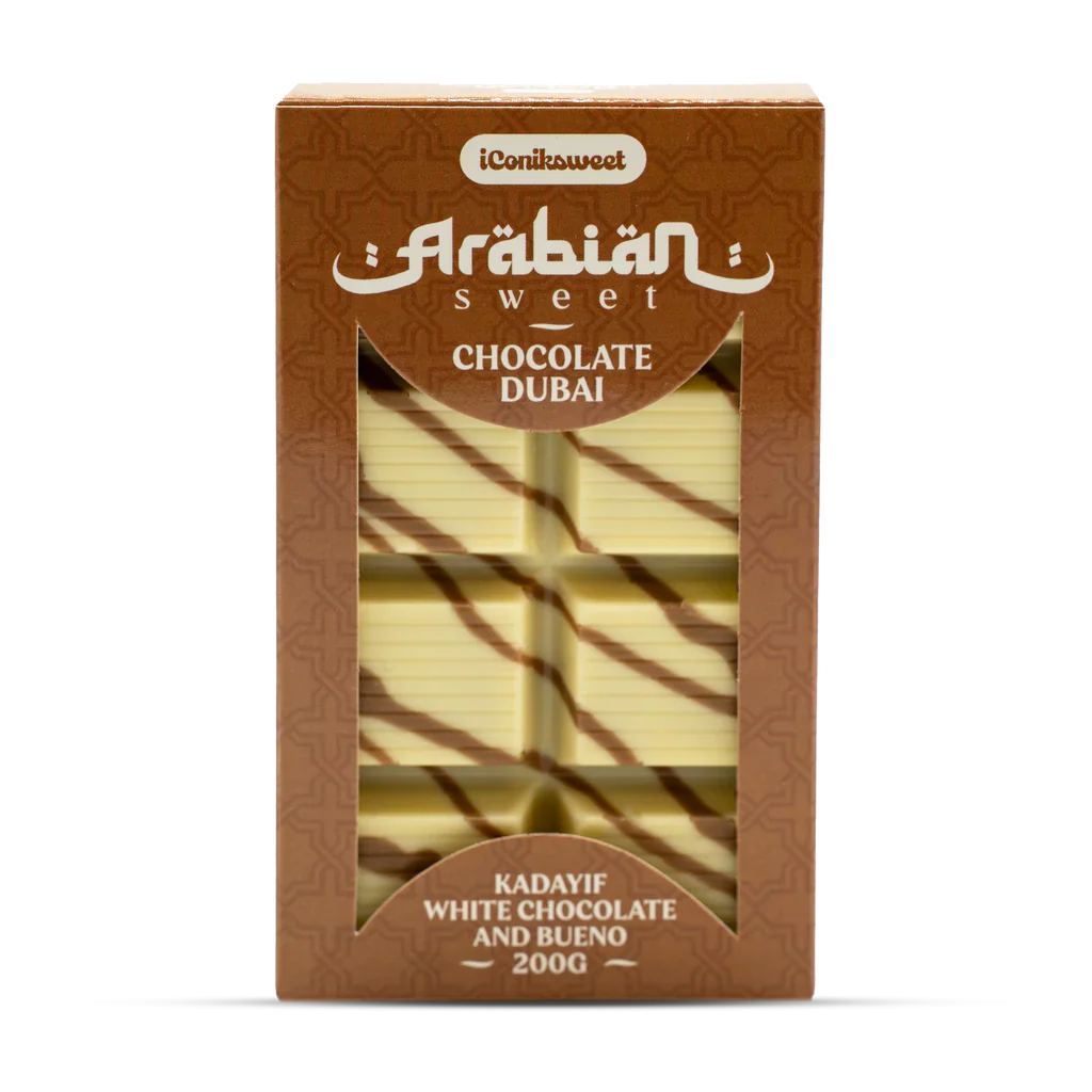 Tablette Dubai Chocolat blanc Kinder bueno / 200g (NEW)