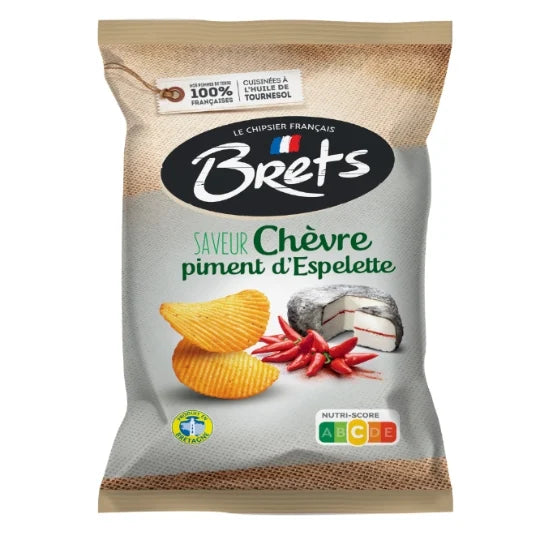 Chips Brets Chèvre & Piment d’Espelette / 125g